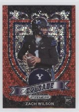 2021 Panini Prizm Draft Picks Crusade Red Circles Prizm Zach Wilson #168 bp9