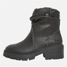 Blowfish Women Juniper Cozy Ruched Boots Blacks