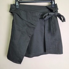 Urban Outfitters Wrap Tie Mini Skirt Charcoal Gray Size Small