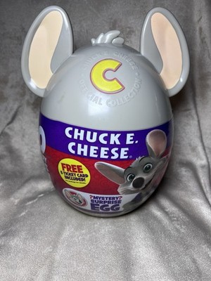 Chuck E. Cheese Mystery Egg, Collectible Figure & Accessories, E Tickets, 10... 