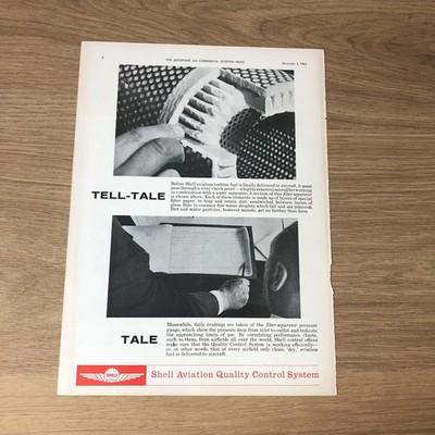 SAIR11 MAGAZIN WERBUNG 11X8 SHELL LUFTFAHRT QUALITÄTSKONTROLLE: KRAFTSTOFF