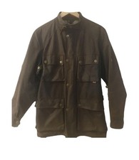 Belstaff Trialmaster Wax Jacket Brown Uomo Taglia M Originale Field Jacket