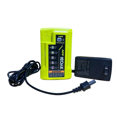 #ad Ryobi OP403 40V Lithium Ion 2 in 1 Battery USB Charger – TESTED amp; WORKS $14.36