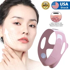 V-Line Lifting Mask Chin strap for sleeping, Reusable Face Slimming Strap Purple