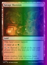 MTG Magic the Gathering Savage Mansion (183/314) Marvel's Spider-Man LP FOIL