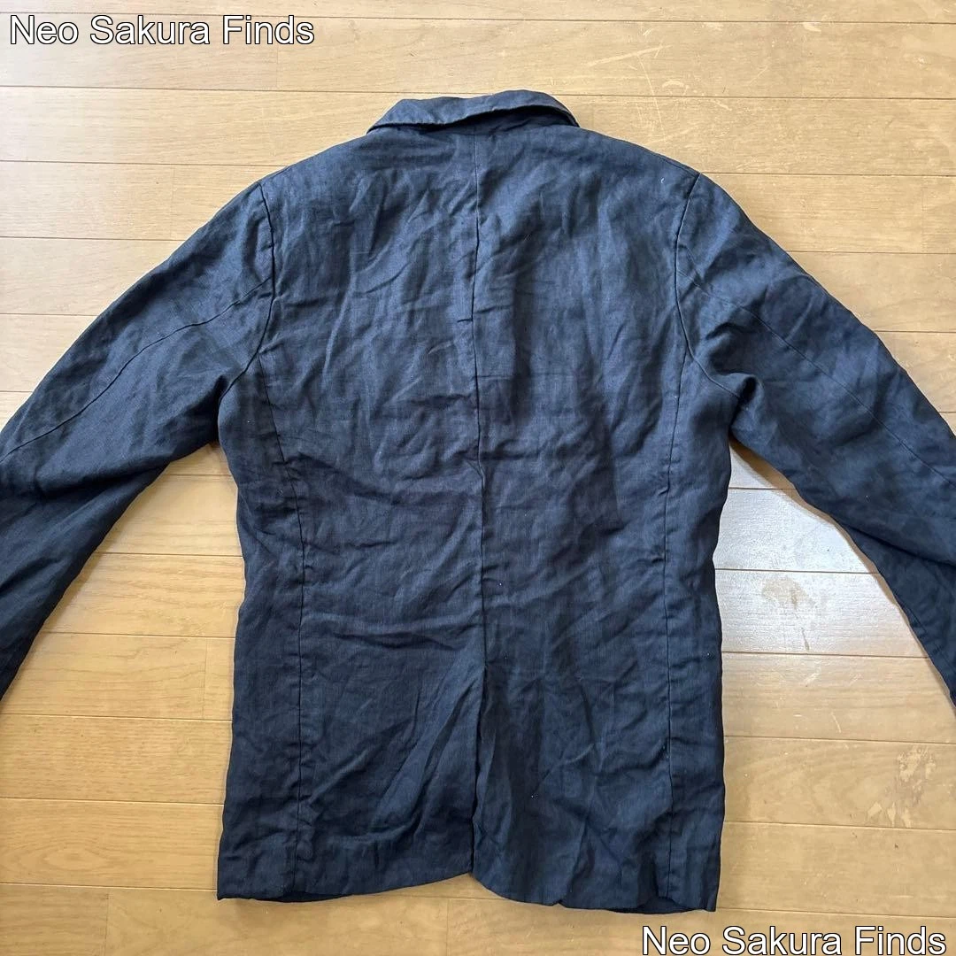 EEL Linen Stick Jacket M - Chic Vintage Aesthetic - product detail image 10