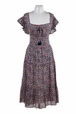 Tory Burch Women Dresses Midi XS Red Cotton