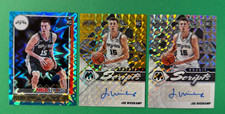 LOT OF (3) JOE WIESKAMP AUTO 2021-22 PANINI MOSAIC SCRIPTS RC + HOOPS BLUE SPURS
