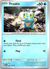 Froakie Twilight Masquerade 056/167 Common Pokemon Near Mint Pokemon Card