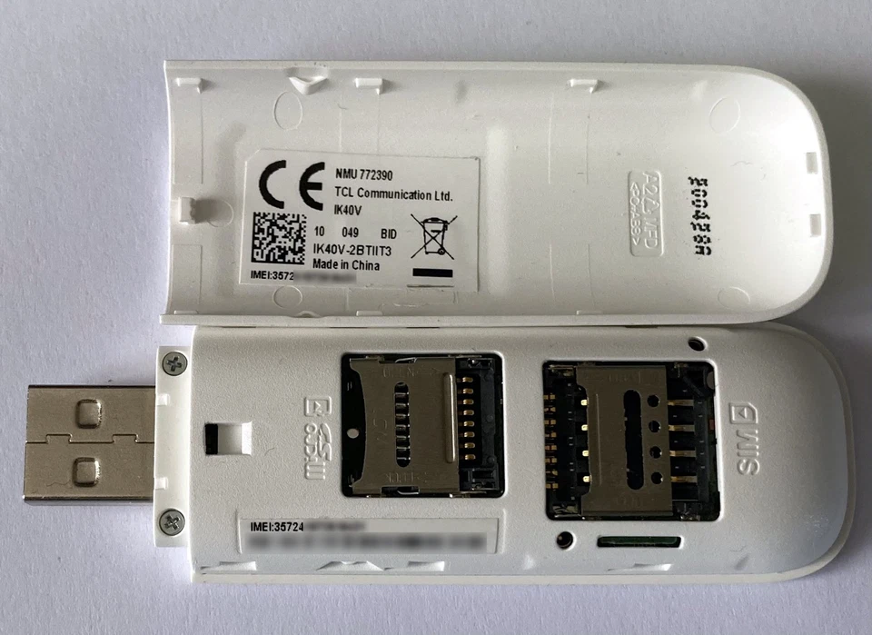 Chiavetta Internet 4G LTE TIM MODEM USB IK40V ALCATEL con vano memoria microSD - Immagine 4 di 4