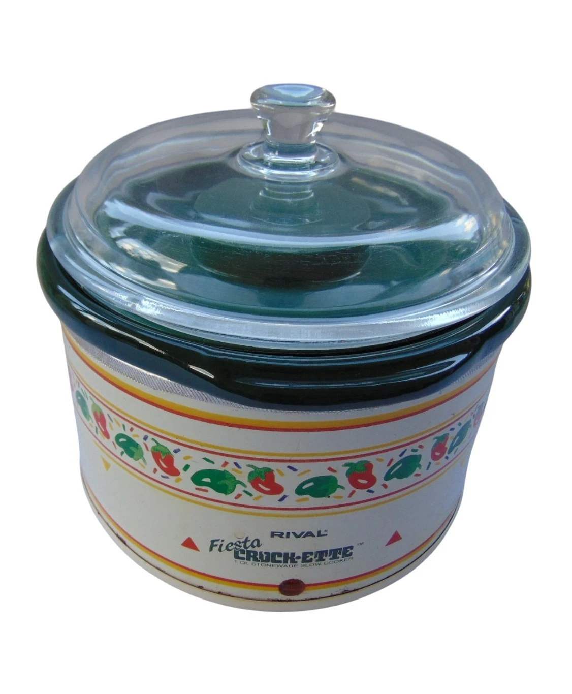 Vintage Rival Fiesta Crock-Ette 1 Qt Slow Cooker Model 3200 Tested Works