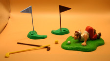 VINTAGE 1978 WILTON GOLFER MAN CAKE TOPPER HUMOROUS