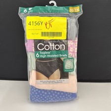 Hanes Women's Breathable Cotton High Waisted Briefs- 6 Pack - 10/2XL - New