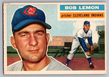 1956 TOPPS #255 BOB LEMON INDIANS