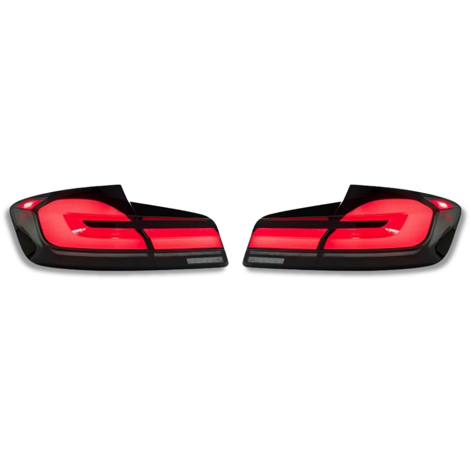 BMW 5 Series F10 Rear Light Set LED G30 Look 10-16 Red Tail Lamp Pair Left Right