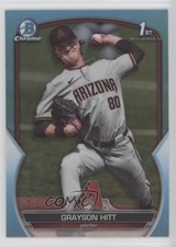 2023 Bowman Draft Chrome Sky Blue Refractor Grayson Hitt #BDC-57 12g7