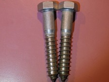 LAG BOLT SCREWS 1/2 X 3" LOT OF 2 HEX HEAD BRAND NEW VERY FAST FREE SHIPPING  