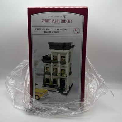 Department 56 87 WEST 56TH STREET Christmas In The City 6013404 - EUC   