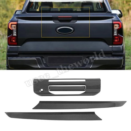 Carbon Fiber ABS Exterior Accessories Cover Trim Fits For Ford Ranger 2023 2024 - Picture 14 of 46