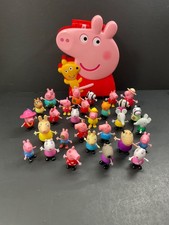 Peppa Pig Carry Along Friend Case  29 Character Figures Lot 2003 No Duplicates