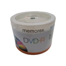 Memorex 50 Pack DVD-R 16X 4.7GB 120Min Recordable Discs New Sealed