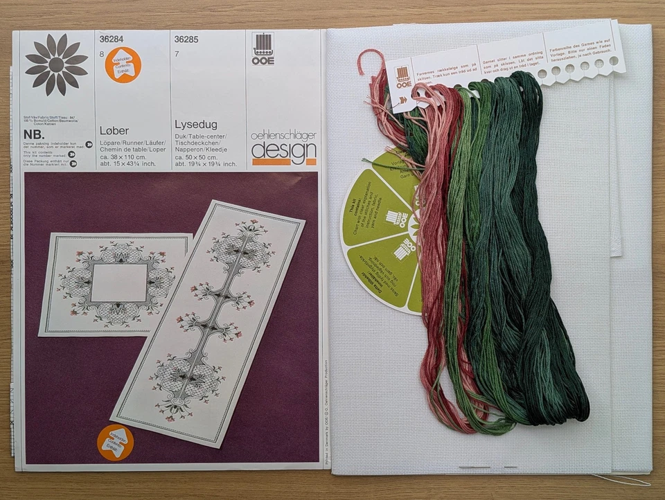 Oehlenschlager Design Cross Stitch Kit - Table Runner - Image 2 of 4