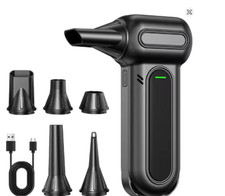 8000mAh Cordless Air Duster Gun - 3-Gear Brushless Motor for PC