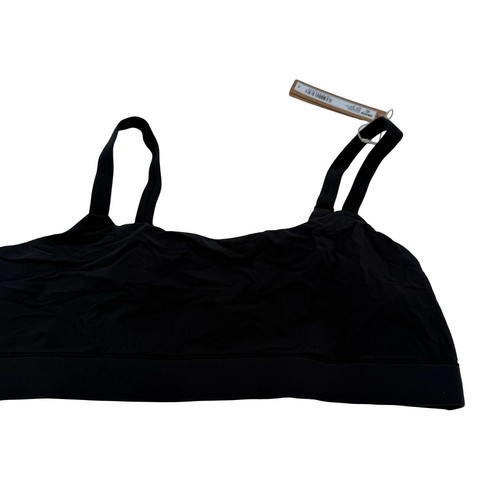 Skims Black Onyx Fits Everybody Scoop Neck Bralette Size 2X New with tags