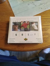 2001 Upper Deck Premiere Edition Golf FACTORY SEALED HOBBY BOX Tiger Rookie!!