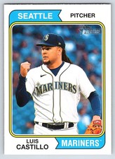 2023 Topps Heritage #669 Luis Castillo Seattle Mariners