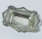 Antique Victorian Solid Sterling Silver Bonbon Dish Bowl 1898
