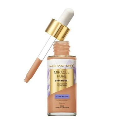 MAX FACTOR MIRACLE PURE SKIN RESET 2IN1 SERUM FOUNDATION 30ML N.60-80