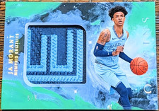 2019-20 Panini Origins Ja Morant Green team Nameplate rookie Patch #RJ-JMT 5/5