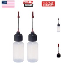 2-1oz Plastic Squeeze Bottles 1.5" Stainless Applicators