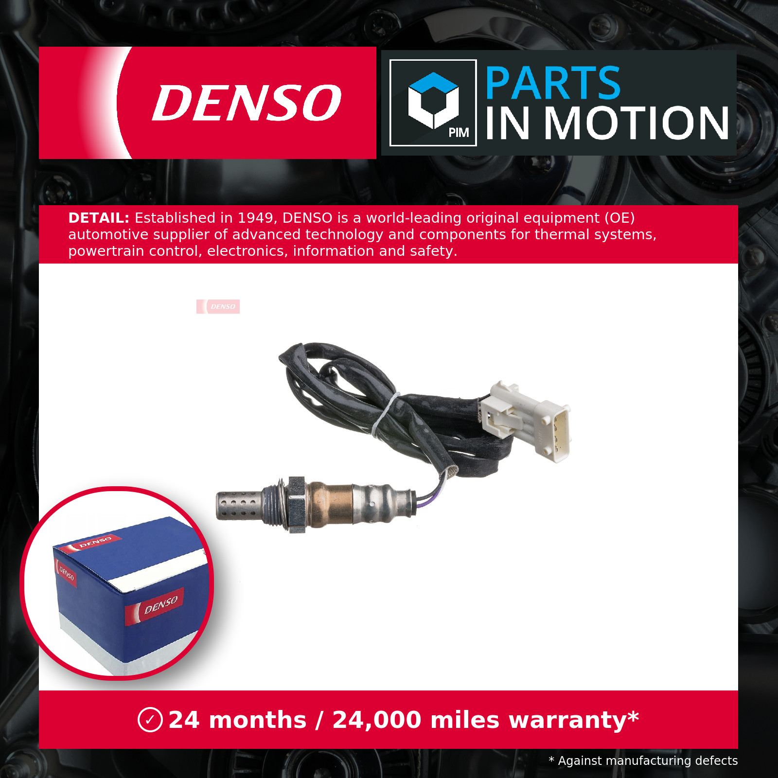 Lambda Sensor fits VOLVO S80 Mk1 3.0 01 to 06 Oxygen Denso 30637016 30637520 New