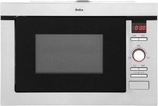 Image of Amica AMM25BI Built-In Microwave with Grill 25L 900W Stainless Steel