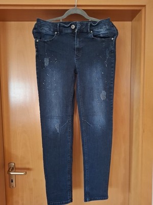 Anna Montana Jeans Hose Damen Gr. 36 blau stretch