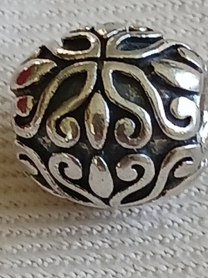 Echt SILBER Chamilia Floral Scrolling Bead Charm gestempelt S925 CHAM 5g Gewicht