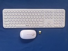 jelly comb KS45-3 KS45 Wireless full-size Keyboard Mouse Combo Dongle Purple