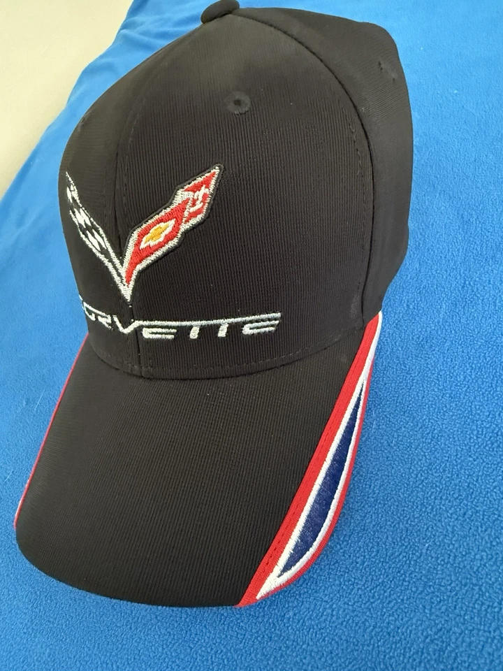 Gorra/gorra de béisbol Corvette negra y roja OSFM Foto 2 de 4