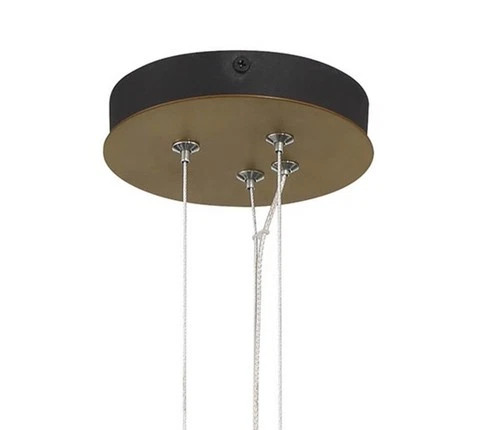 Minka Lavery 5085-L Levitation 7"W LED Mini Pendant - Soft Brass / Sand Coal - Picture 7 of 9