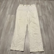St. John Sport by Marie Gray Gold Hardware Cream Pants Sz 8