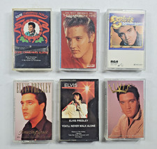 Lot of 6 Elvis Presley Cassette Tapes Amazing Grace 50 Years 50 Hits Christmas