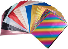 60 Sheets Toner Reactive Foil 10 Colors Transfer Foil Paper A4 Foils Paper Sheet