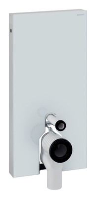 Geberit Monolith Sanitärmodul für Stand-WC Höhe 101 cm - Glas Weiß - 131003SI5