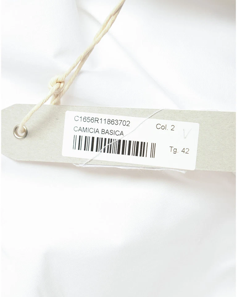 Camicia Daniele Alessandrini Shirt Cotone Uomo Bianco C1656R11863702 2 - Immagine 2 di 4