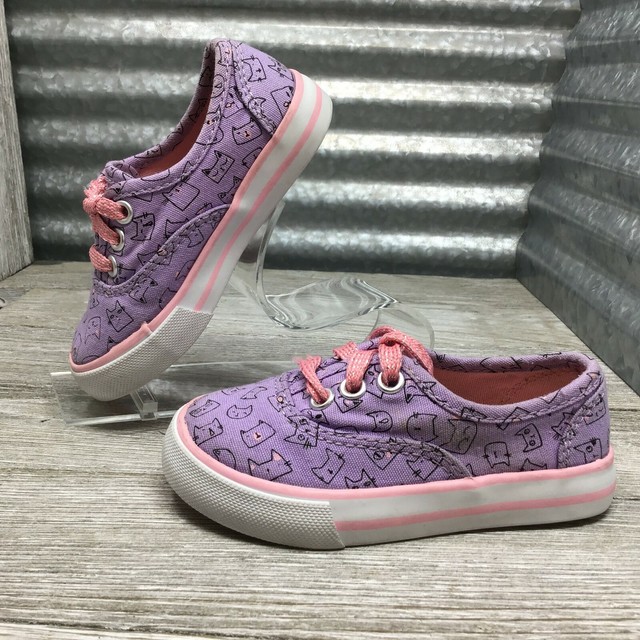 Cat & Jack Girls Purple Pink Toddler Oxford Sneaker Tennis Shoe Size 6C
