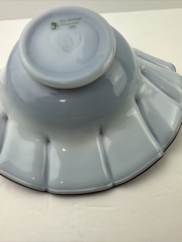 Fenton Museum Collection 2003 Purple Ruffled Folded Edge Bowl Original Label - Picture 11 of 11