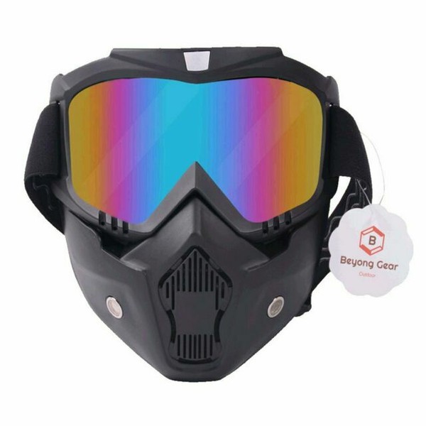 Paintball Mask Adjustable Goggles Anti Fog Full Face Thermal Tinted W