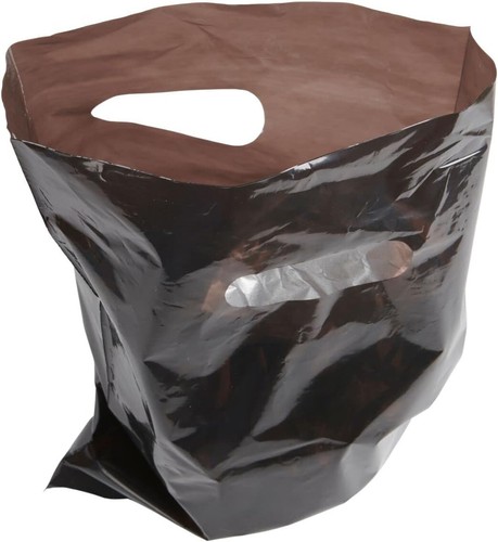 Plastic Bags 100 Black Retail Merchandise Shopping 9" x 12" Gift Diecut Handles - Imagen 4 de 8